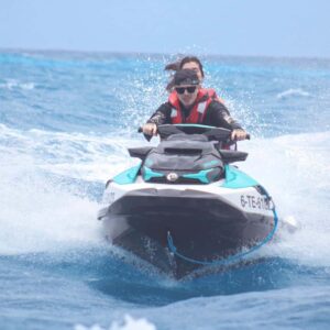 Jet Ski Safari in Corralejo. Jet SKI ride to Lobo's Island Natural Park, Corralejo, Fuerteventura. Spain